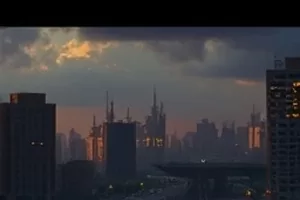 雨夜摊牌名场面中伞沿倾向对方的镜头